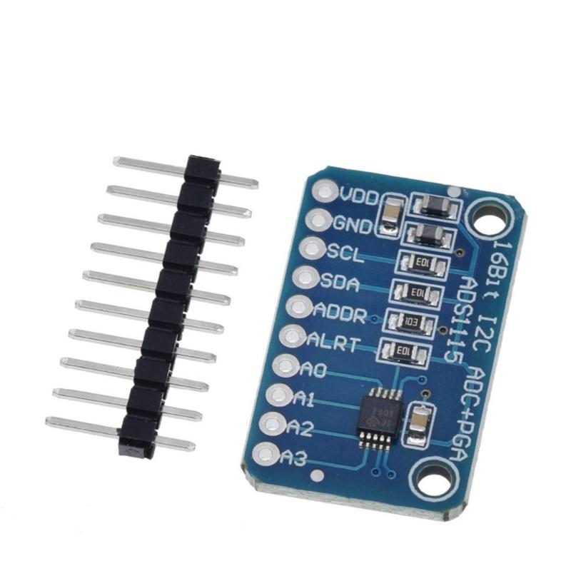 ADS1115 ADC Analog To Digital Adapter Module with Programmable Amplifier 16 Bit I2C Microcontroller Project
