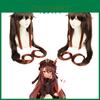 Genshin Impact Hutao Cosplay Wig With Natural Scalp For Adult And Kids Halloween Carnival Comic Con Props