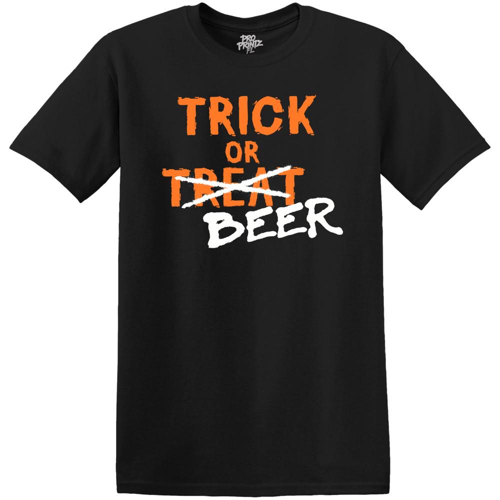 Halloween T-Shirt Trick Or Treat/Beer S