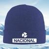 Abstract Emblem Above Horizontal Text Men Women Unisex Knitted Hat Beanie Pullover Cap Winter Thermal Warm Christmas Outdoor Cyc