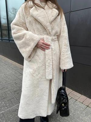 Women's Thick Faux Fur Coat - Long, Loose, Warm Winter Overcoat for European and American Styles