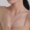 316L Edelstahl Goldfarbe Rundes Reliefblumen Anhänger Halskette Für Damen Mode Mädchen Kette Party Geschenke