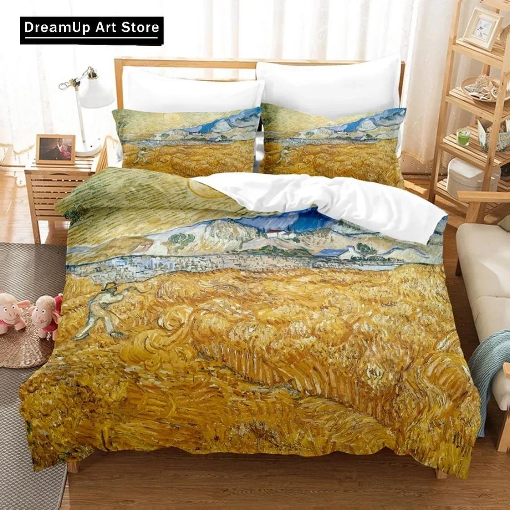 Set Biancheria da Letto Pittura a Olio Astratta Van Gogh Copripiumino Set Letto Coperta Trapunta Singolo Matrimoniale Queen King Size Ragazzi Adulti Tessile per la Casa