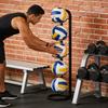 Childrens Basketball Storage Rack 5-Layer Sports Ball Stand Garage Organizer for Basketball Volleyball Soccer Garage Gym