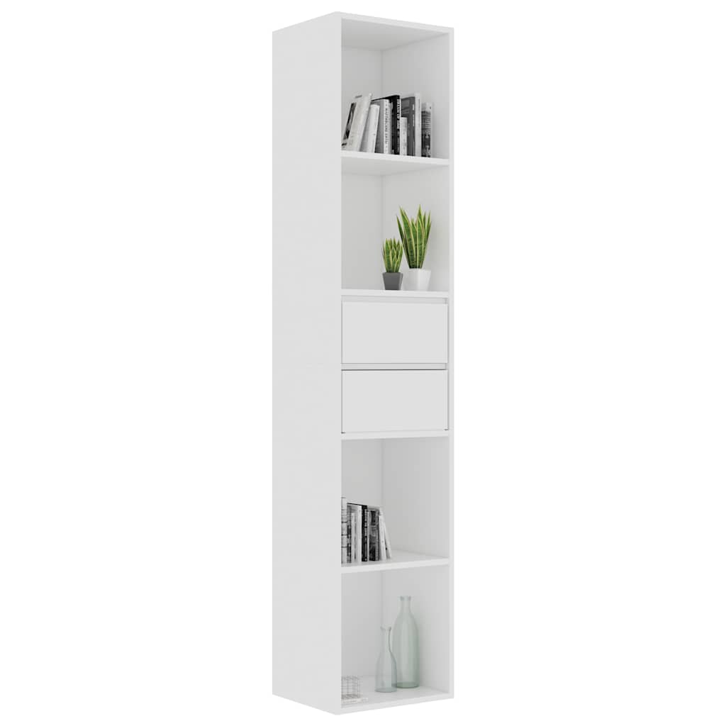 vidaXL Bücherregal Weiß 36x30x171 cm Holzwerkstoff