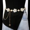 Flower Decorative Waist Chain Accessory Chain Ladies Dress Jeans Jacket Waist Chain