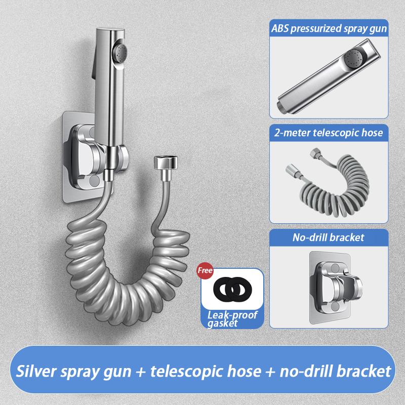 High Pressure Bidet Spray Toilet Set Bidet Set Toilet Flushing Spray Faucet Nozzle Flusher