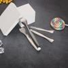 Creative, Stainless Steel, Heart-shaped Clip, Ice Skating Clip, Stainless Steel, Mini Food Clip, Fruit Clip, Nut Clip