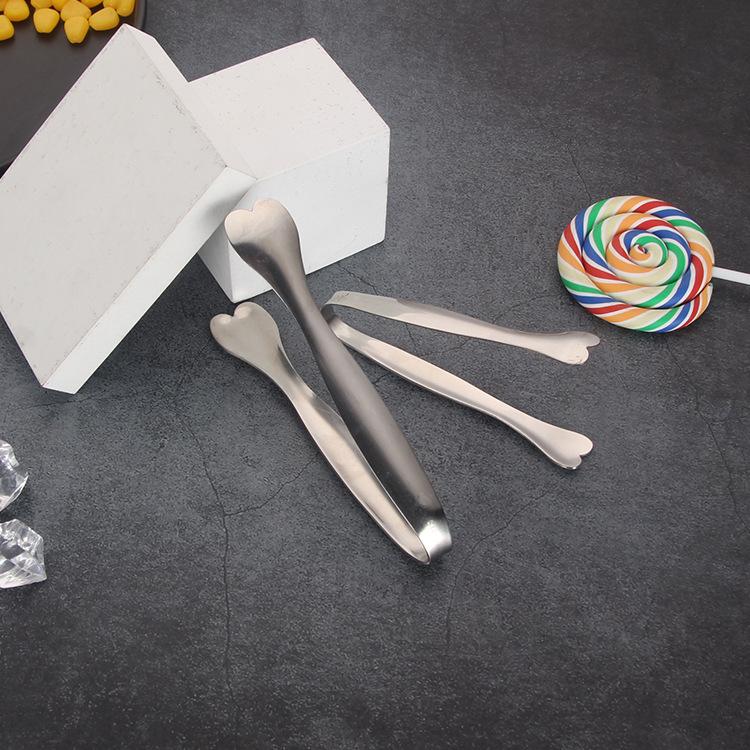 Creative, Stainless Steel, Heart-shaped Clip, Ice Skating Clip, Stainless Steel, Mini Food Clip, Fruit Clip, Nut Clip