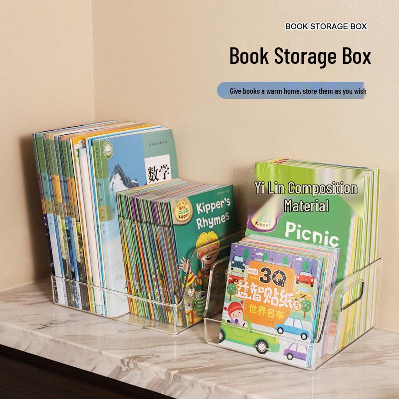 Transparent Picture Book Organizer for Students and Children