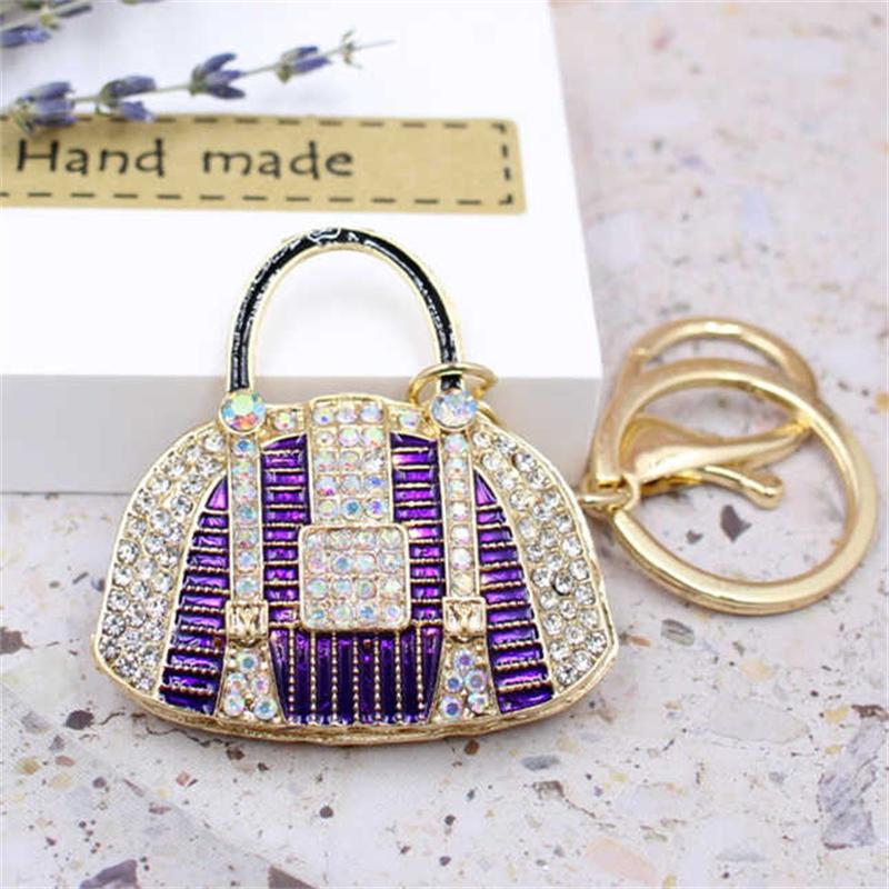 Fashion Cute Crystal Women Rhinestone Bag Lady Wedding Jewelry Trinket Car Girl Gift Bag Charm