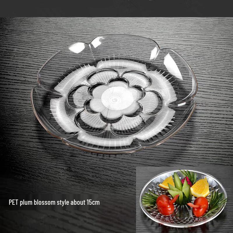 Transparent Acrylic Fruit and Snack Plate