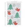 4Pcs Red Green Silvery Rhinestone Eye Body Decals Self-Adhesive Holiday Facial Decals  Cards