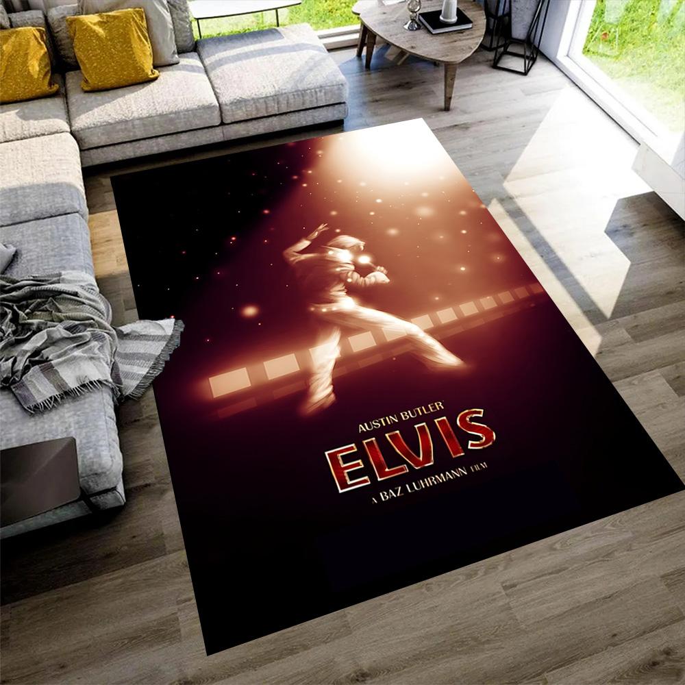 Elvis Presley Area Rug Perfect for Living Rooms Playrooms Bedrooms Outdoor Anti-slip Rug Decorate Offices Spiritual Gift