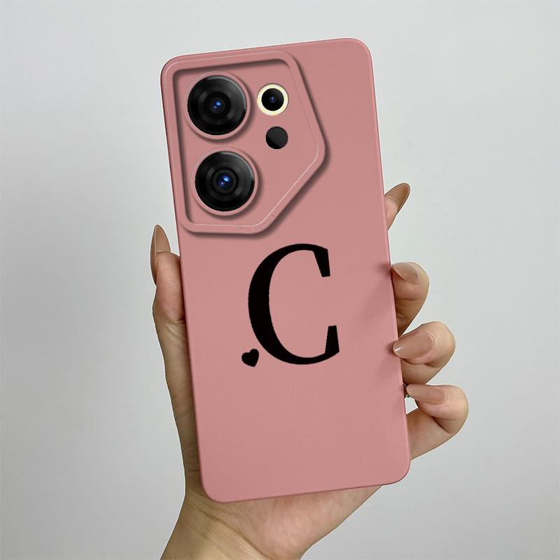 

For Tecno Camon 20 Premier 5G Case Cute Letters Shockproof Liquid Soft Silicone Back Cover For Camon20 Premier CK9n Fundas Coque Camon 20 Premier 5G