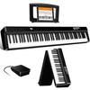 TERENCE X88E Digital Piano, 88 Keys, Foldable, 15W Dual Speaker, Progressively Weighted Keys, Authentic Touch, Grand Piano Sound, MIDI/3-Pedal Compati