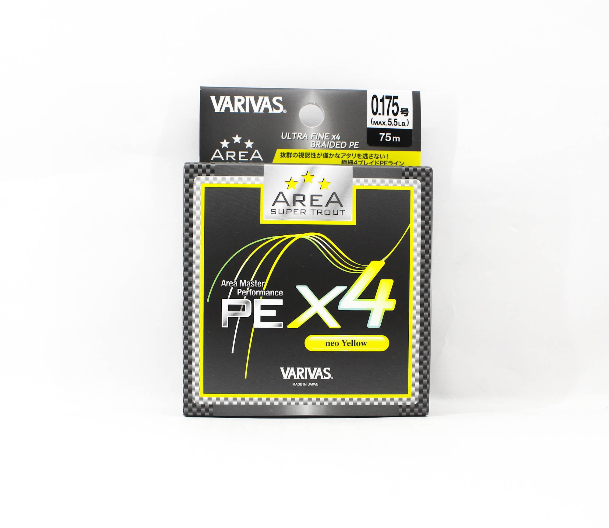 

Линия Varivas PE Super Trout Area PE X4 Желтый 75 м PE 0,175 Макс. 5,5 фунта (7990 жёлтый