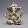 Handmade Sandstone Ganesha Buddha Elephant Statue Sculpture Figurine for Home Decoration  Living Room