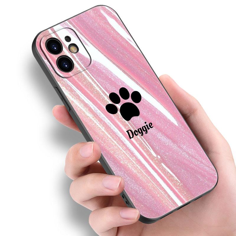 

Чехол для телефона «Лучшие друзья» с собачьей лапой для Apple iPhone 14 13 12 Mini 11 Pro Max 7 8 XR X XS 7 8 Plus SE 2020 2022, черный чехол iPhone SE 2022
