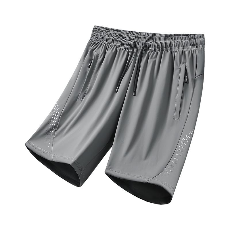 Eis Seide Shorts Herren Sommer Locker Sport Lässig Basketballhose Schnell Trocknend 3/4 Hose