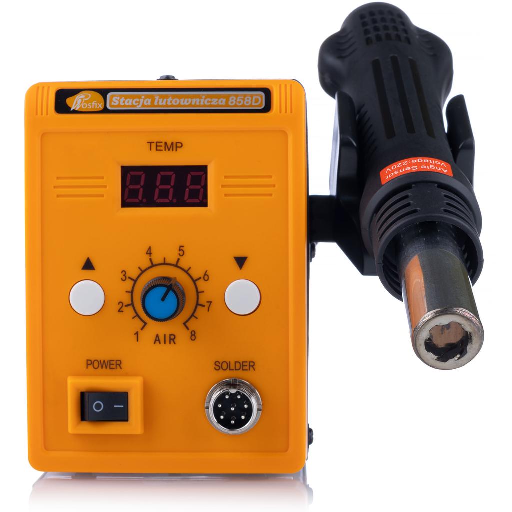 Rosfix Spawarka Plastiku 858D – Wysoka Moc 700W | Zestaw 3 Dysz + Zszywacz Z 200 Zszywkami | Zestaw Spoiw 300g