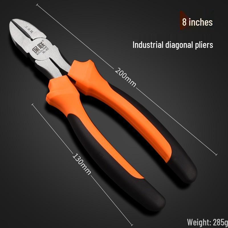 Industrial Grade Diagonal Pliers and Sprue Cutters - Versatile Electrician's and Modeler's Tool for Precision Cutting