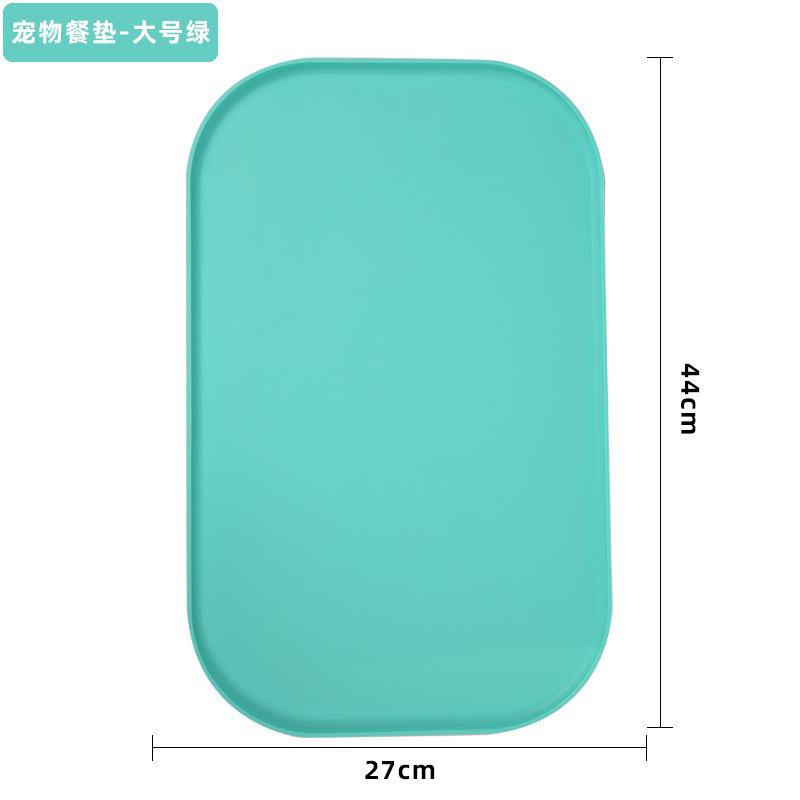 Puppy Feeding Dish Mat Silicone Pet Bowl Mat Raised Edges for Food and Water Small Keeps Floors Clean and Neat