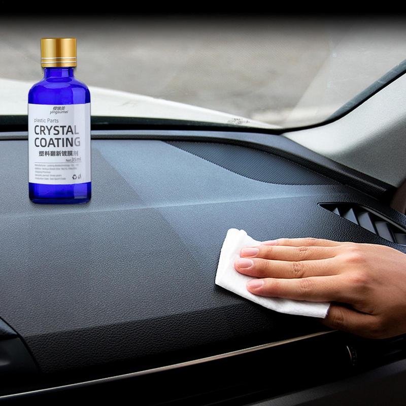 30ml Plastic Restorer Longlasting Trim Hydrophobic Liquid Kit Coating Keyboard Repairman Cleaner Renovator For Car Detailing