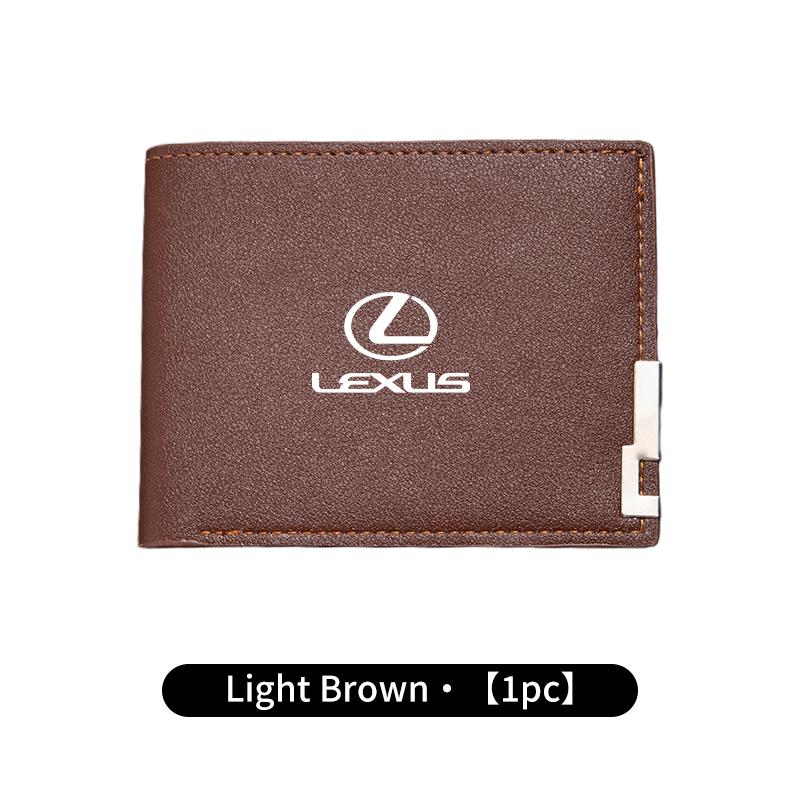 

Car Accessories Driver License Coin Credit Cards Storage Wallet For Lexus IS250 IS200 CT200h GS300 LS430 RX450h LX570 IS300 ES R светло-коричневого