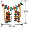 Colorful Parrot Cage Chew Toys Pet Bird Conure Swing Scratcher Bites Toy
