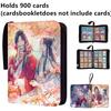 400 szt./900 szt. Album na karty Książka Anime Błogosławieństwo Niebiańskich Urzędników Kolekcja Kart Zamek na Zamki Binder na Karty Kolekcjonerskie Prezent dla Dzieci
