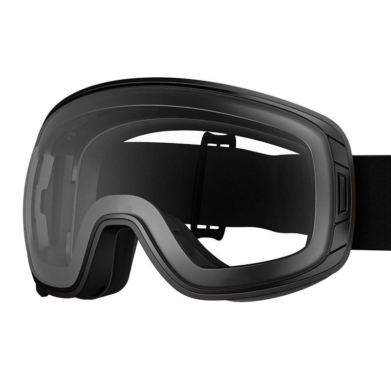 Large Spherical Ski Goggles With Magnetic Lens System Double-Layer Anti-Fog Snowboard Eyewear Men Women
