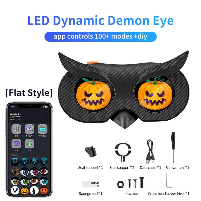 

Devil s Eye Light, Bicycle, Bold Warning, Dynamic Light, Motorcycle, Electric Vehicle, Car Decoration Belt, Bluetooth App1PCS.