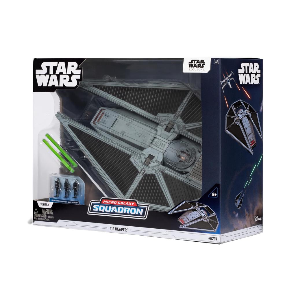 Star Wars Micro Galaxy Squadron Tyree Reaper - 9-inch Vehicle with 3 X 1-inch Microfigure Accessories