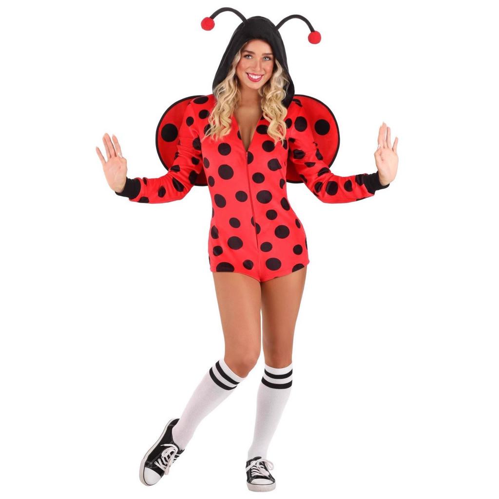 Coccinellidae Halloween Costume For Adults And Kids Polyester Beetle Insect Cosplay Party Wear