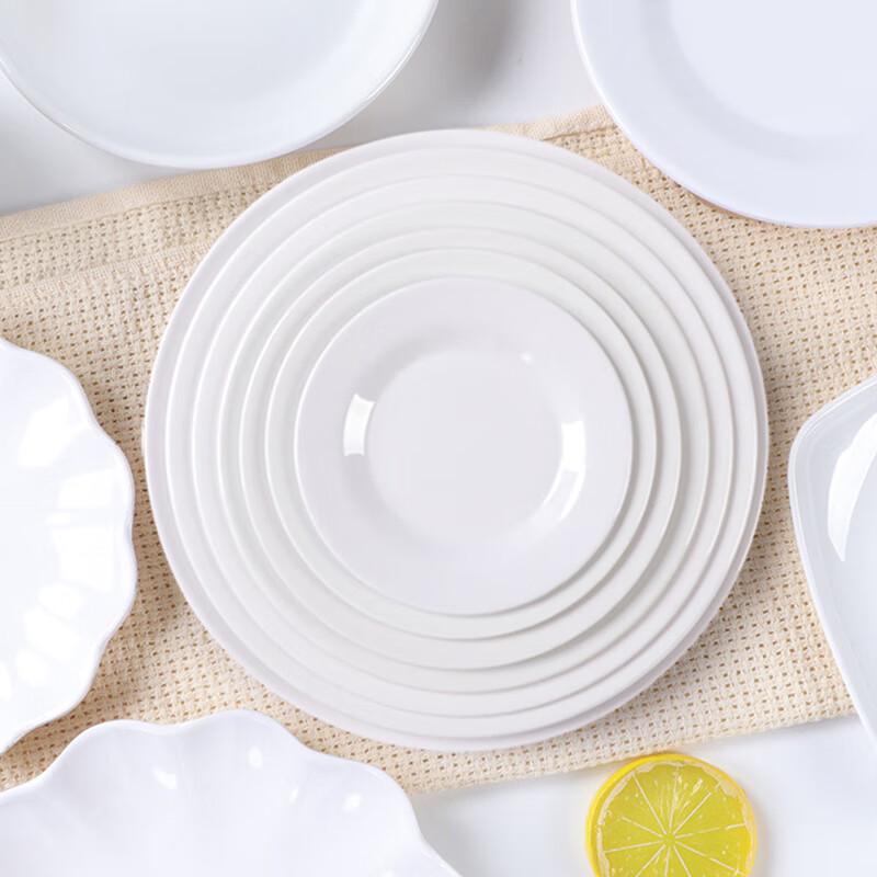 Bingyue Melamina Imitacja Porcelany Okrągły Płaski Talerz