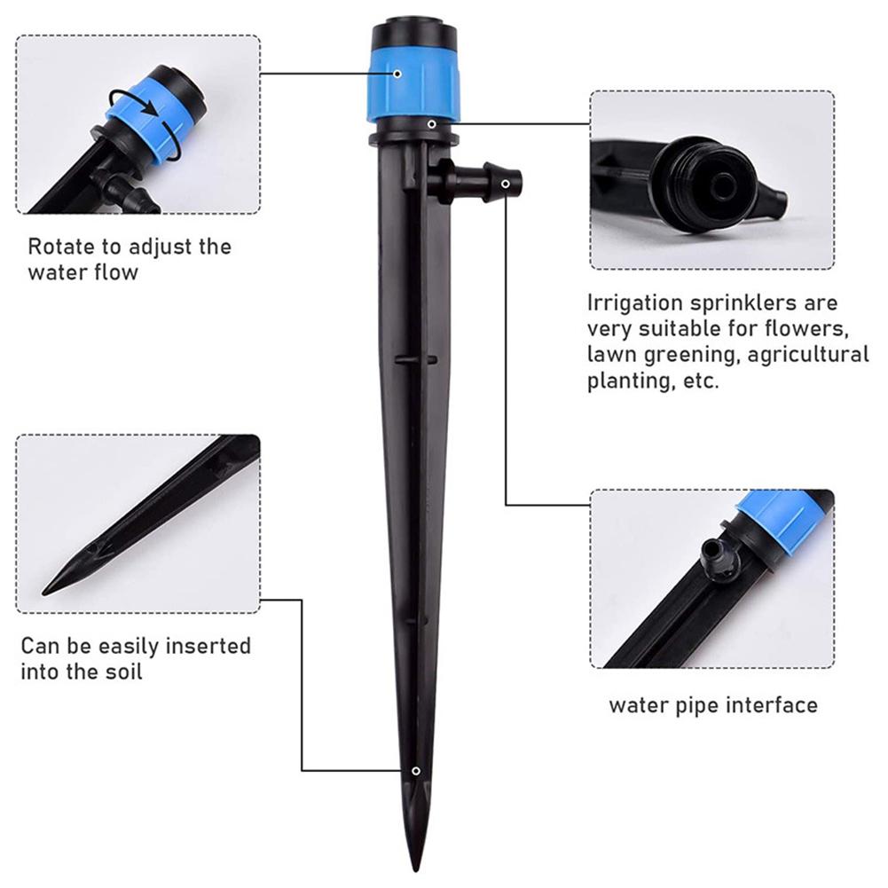 10-50Pcs Drip Spray Emitter Adjustable 360 Degree Water Flow Sprinkler Irrigation Garden Watering Drippers System for 4/7mm Hose