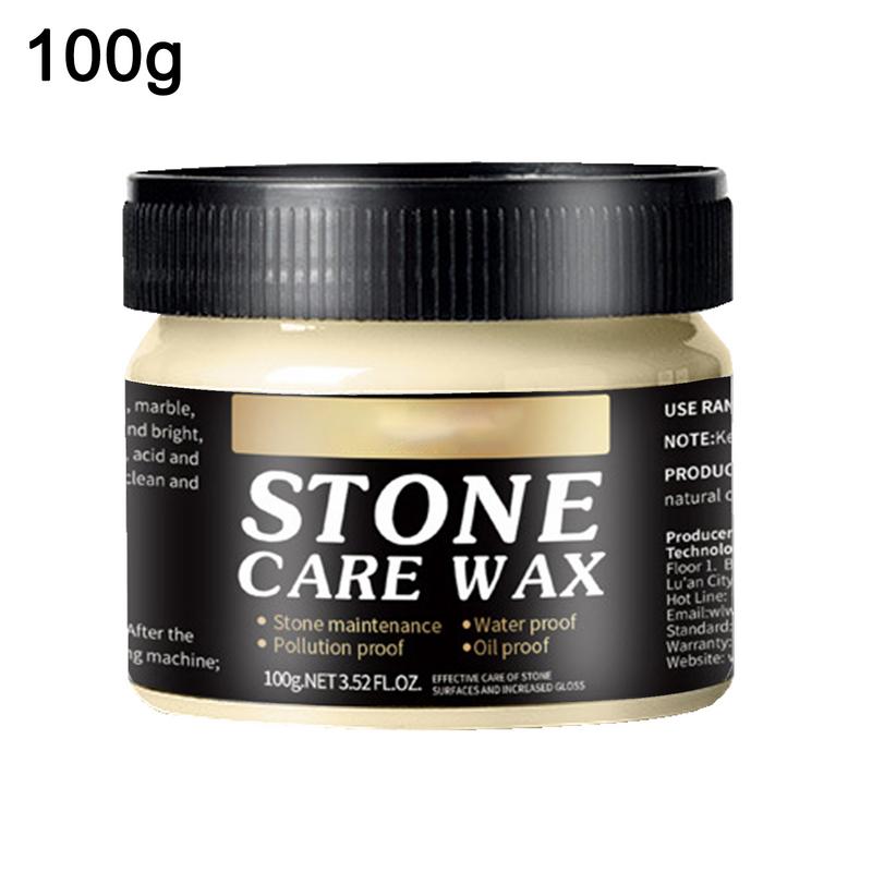 100g Stone Polishing Wax Care Tile Wax Ceramic Paste Stone Floor Glazing Maintenance for Granite Marble Soapstone Quart
