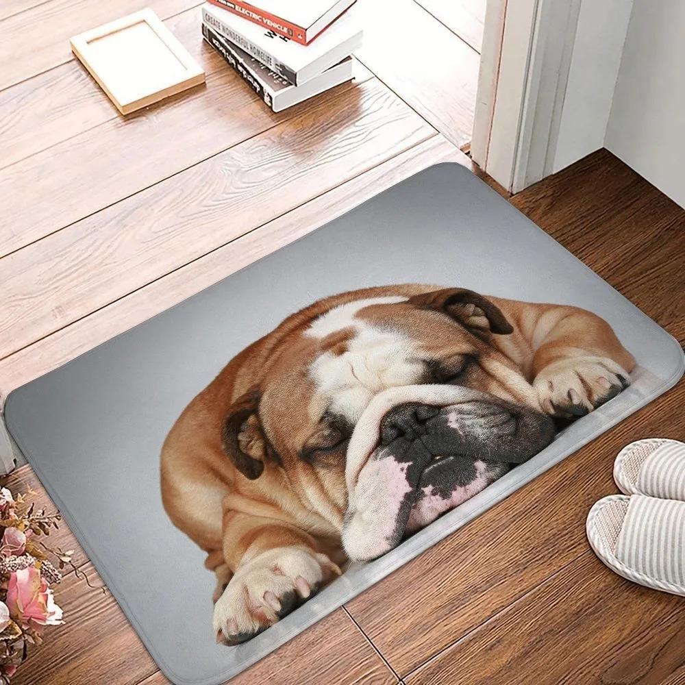Pug Dog Pattern Welcome Mat Anti-Slip Carpet for Bathroom Kitchen Bedroom Living Room Entrance Rug Home Decor Doormat INS