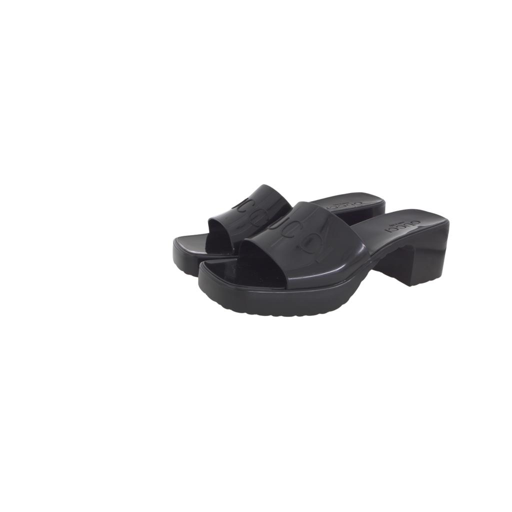GUCCI Slide Slippers Women's Black (Unisex) Slide Slippers 624730 J8700 1000