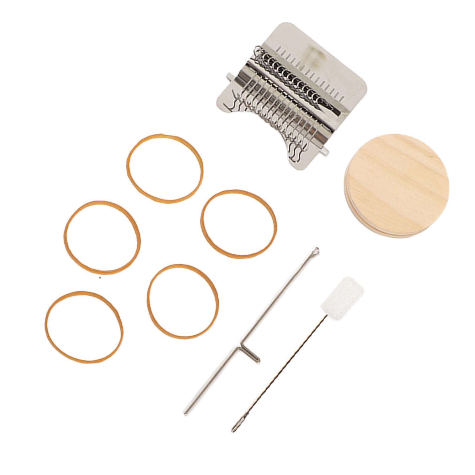 

Маленький ткацкий станок из нержавеющей стали и сосны, бытовой инструмент для штопки и починки одежды и носков