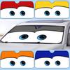 L-Lightning M-McQueen Eyes Car SunShade Windscreen Front Window Visor 70x130cm Sun Visor Solar Protect Plaid Gift Novelty Car