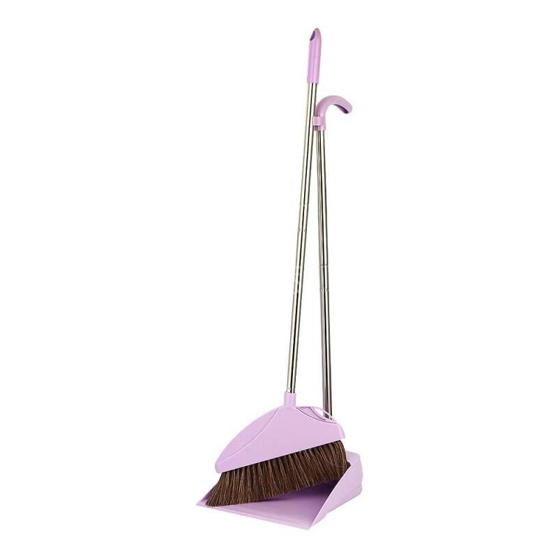Miaojie Soft Bristle Broom and Dustpan Set