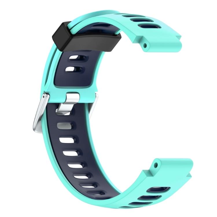 

For Garmin Forerunner 735 XT Two-tone Silicone Watch Band(Red + Black) For Garmin Forerunner 735 XT синій