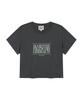 Malittepeulangsowajeobeo W Classic Logo Crop Tee Charcoal