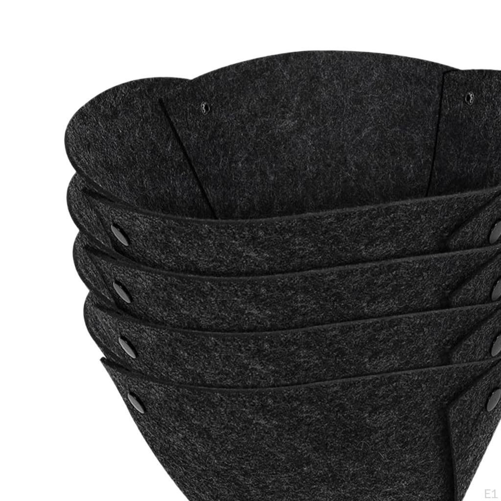 4 Pieces Hanging Flower Pot Liners Basket Linings Practical Breathable Felts for Yard