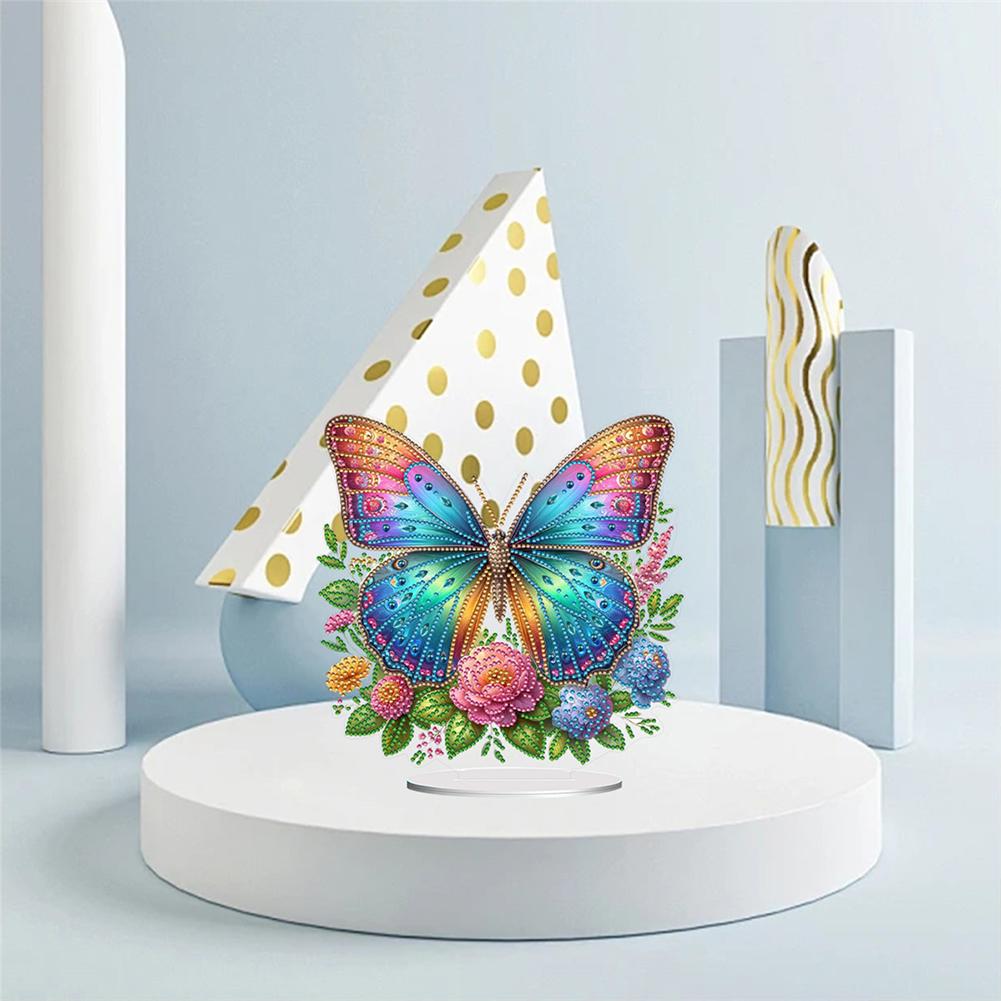 Acrylic Special Shape Cactus Diamond Painting Tabletop Ornaments Kit 5D DIY Diamond Art Tabletop Decorations Bedroom Table Decor
