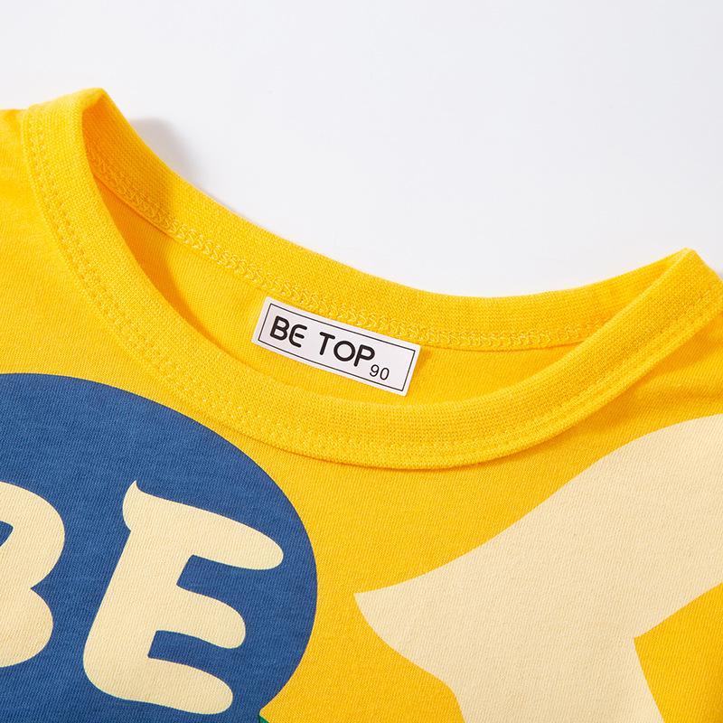 2025 Kids' 3D Dinosaur Short Sleeve T-shirt - Boys’ Cartoon Korean Style Summer Clothing