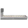Bed Frame with Headboard Grey Sonoma 120x190 cm Wood Based Panel