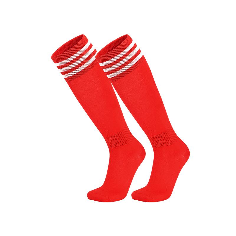 Striped Thigh-High Football Socks for Children & Adults - Lightweight, Professional Sports Socks